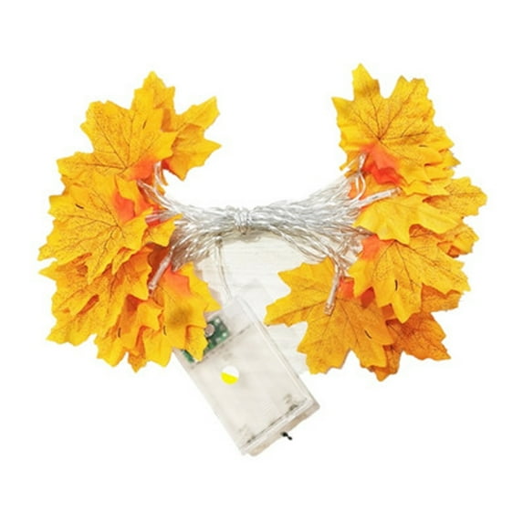 GFHFHITJ Maple Leaf String Lights Thanksgiving Decorations, Fall Garland Lights String with Incandescent bulbs for Connectable Sets Display Indoor Outdoor Fall Decor Halloween Decorations