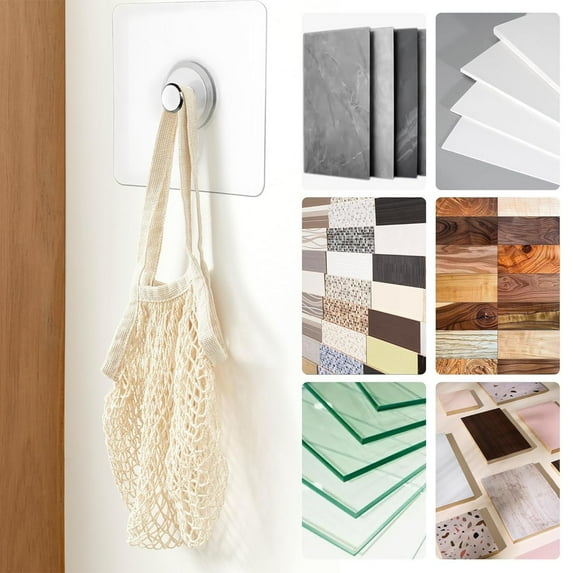 GFHFHITJ Self Adhesive Command Hooks, Heavy Duty Wall Hook for Hanging No Drill Adhesive Hook for Keys, Bathroom, Shower, Kitchen, Door