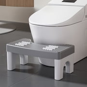 GFHFHITJ Squatty Potty, Portable Plastic Toilet Stool for Bathroom Durable Anti-Slip Poop Stool, Bathroom Potty Step StoolGray