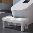 thumbnail image 1 of GFHFHITJ Squatty Potty, Portable Plastic Toilet Stool for Bathroom Durable Anti-Slip Poop Stool, Bathroom Potty Step Stool(White), 1 of 5