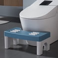 thumbnail image 1 of GFHFHITJ Squatty Potty, Portable Plastic Toilet Stool for Bathroom Durable Anti-Slip Poop Stool, Bathroom Potty Step StoolBlue), 1 of 5
