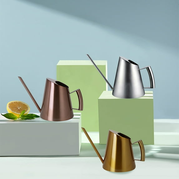 GFHFHITJ Stainless Steel Watering Can - Metal Watering Can With Long Spout To Spillage, Perfect Plant Watering Can For Outdoor And Indoor Plants