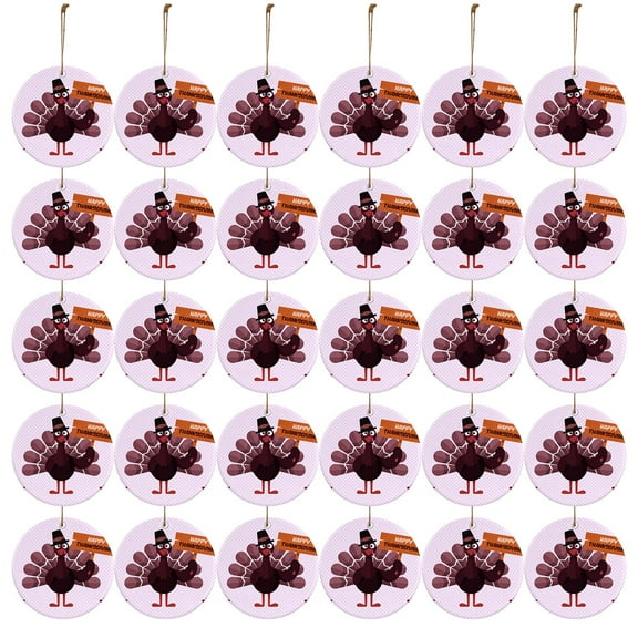 GFHFHITJ Thanksgiving Wooden Hanging Ornaments, Turkey Theme Wood Pendant Tree Hanging Ornaments, Autumn Hanging Ornaments for Fall harvests Thanksgiving Decorations Home Decor Tags
