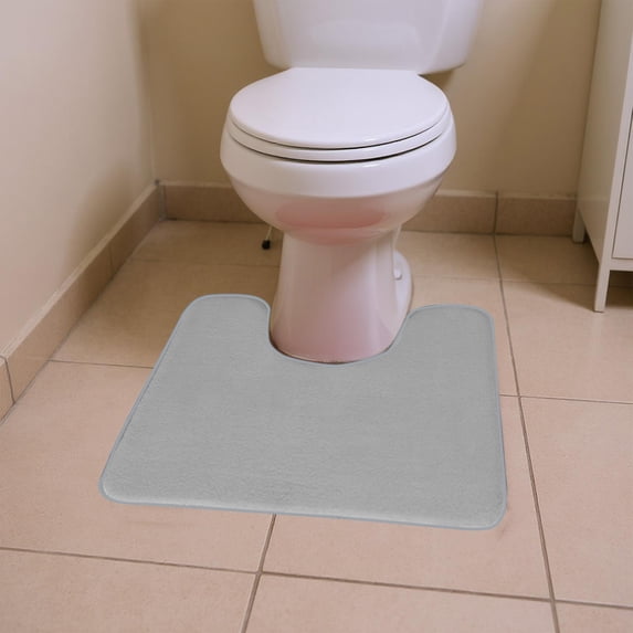 GFHFHITJ Toilet U-Shape Bath Mat , 16x20 Inches, Soft Foam, Super Water Absorption, Non-slipsss, Thick, Machine Washable, Easier to Dry for Bathroom Commode Rug