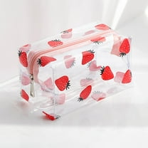 GFHFHITJ Travel Toiletry Bagfor Women,Clear Makeup Bag Clear Cosmetic Bag Small Toiletry Bag with Zipper Double Sided Travel Makeup Bag for Women Waterproof Clear Toiletry Bag(C)