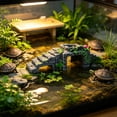 thumbnail image 1 of GFHFHITJ Turtle Tank Decor, Artificial Tree House Cave For Reptiles Turtle Rocks Hideout Basking Terrace Forn Aquarium Terrace Scenery Animals Shelter Climbing Toy Decoration, 1 of 6