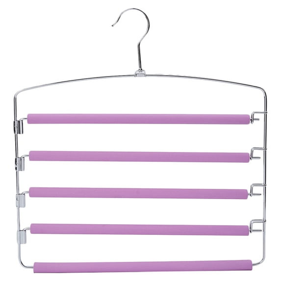 GFHFHITJ Upgraded Pants Hangers Space Saving, 8 Clothes Rack, Stainless Steel Multifunctional Closet Organizer, Non Slip Metal Hangers For Pants Jeans Skirts Trousers