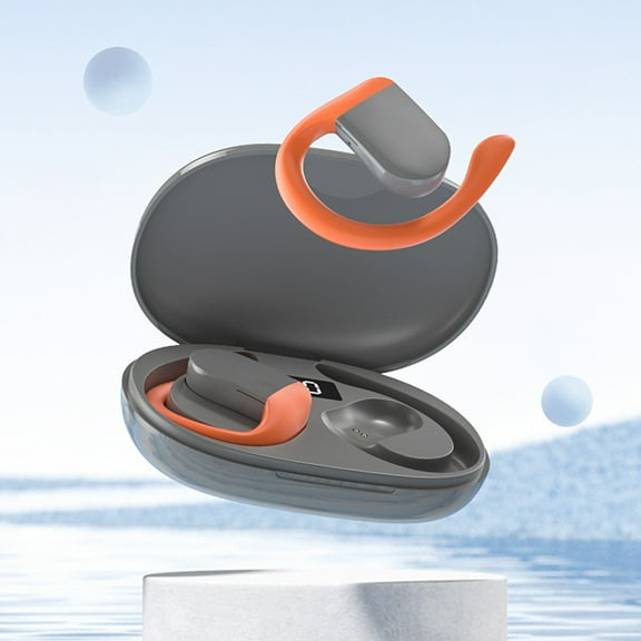 GFHFTJ Wireless Earbuds Bluestooth Headphones 48Hrs Play Ba Sport Earphones with Led Display Over-Ear Buds with Earhooks Built-In Mic Headset for Workout