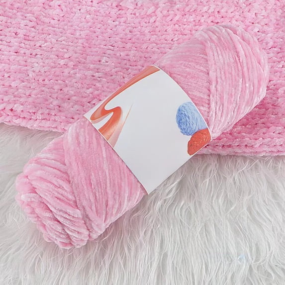 GFHFHITJ Yarn for Crocheting and Knitting , Soft Chenille Yarn for Handmade Crafts Colorful Velvet Chunkys Yarn for Making Hats Scarves Sweaters Dolls