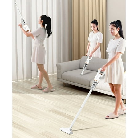 GFHFHITJ cordless vacuum cleaner Stick Lightweight Bagless Vacuum with Crevice Tool,