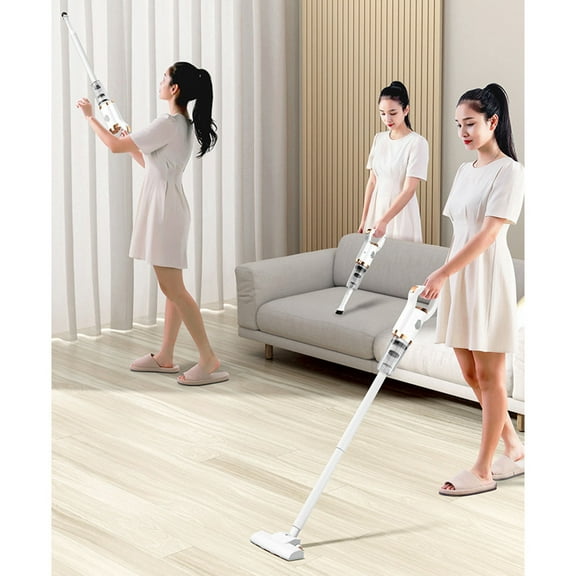 GFHFHITJ cordless vacuum cleaner Stick Lightweight Bagless Vacuum with Crevice Tool,