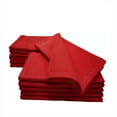 thumbnail image 1 of GFI LINEN CLUB 100% Cotton Ultra Soft Quality Dinner Napkins with Mitered Corners & 1 Inch Fold Selvedge, Durable & Pre-Washed, Set of 12, 18x18 Inch in RED Color, Highly Absorbent, 1 of 1