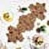 GFI LINEN CLUBS Hand Made Beaded Table Runner / Home Decor Mat in Gold & Red Colour, 13 x 36 Inches, Pack of 1, Produced by Village Artisans in India