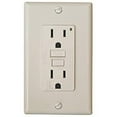 thumbnail image 1 of GFI Receptacle with LED Indicator Light, Black, 1 of 1