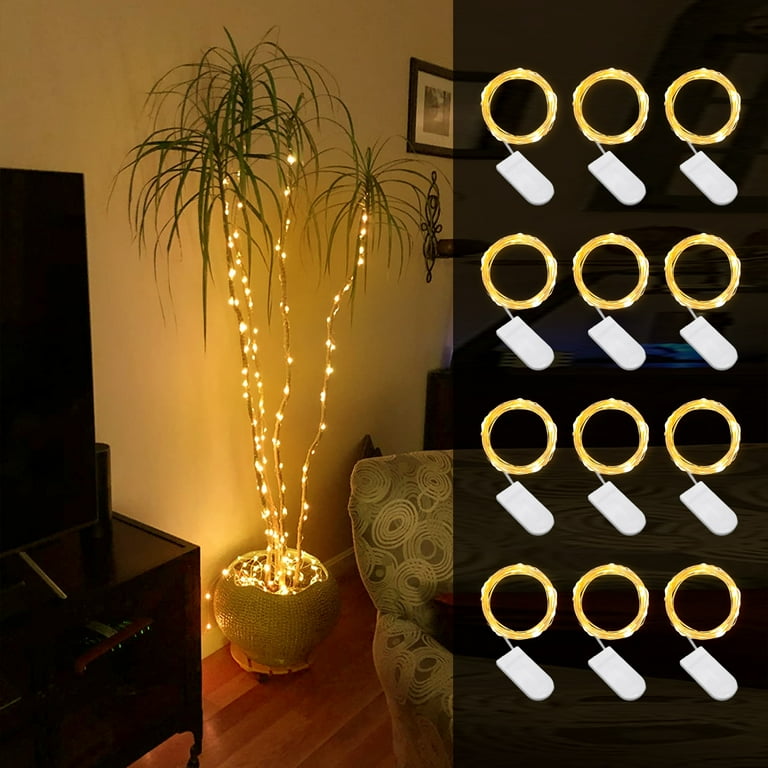 16 Pack Fairy Lights Battery Powered, 7FT 20LED Mini String Lights Twinkle Lights Waterproof