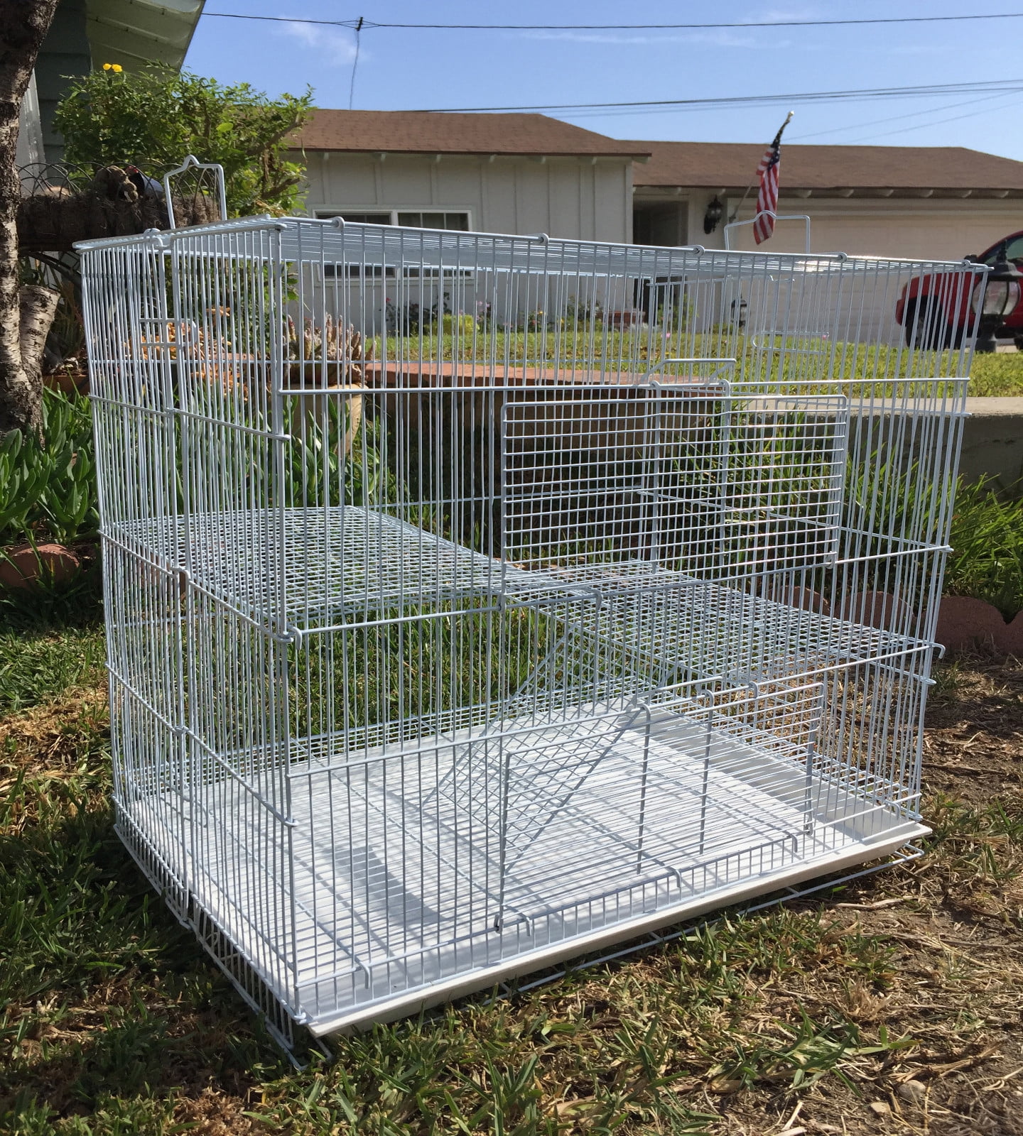 GFNXYI Chew-Proof Small Animal Cage for Chinchilla Ferret Rat Hamster ...