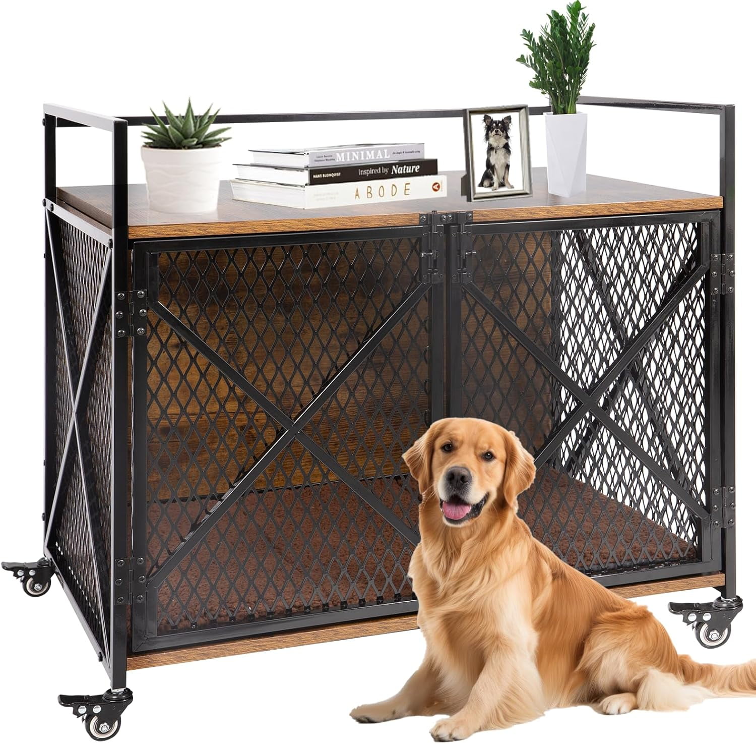 Picture of GFNXYI Dog Crate Furniture with Cushion, 41
