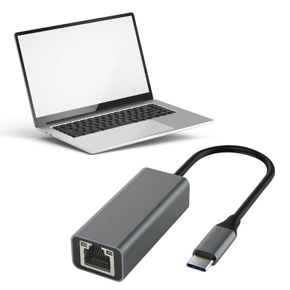 GFSDOI USB-C Gigabit Ethernet LAN RJ45 1000Mbps Network Adapter for PC Mac Android