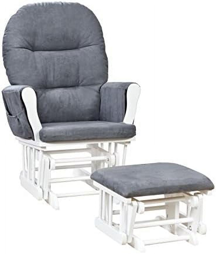 GFVCNIO Brisbane Nursery Glider & Ottoman Sets Glider Recliner Nursery