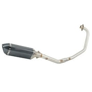GFYSHIP For Keeway RKS 125 2012-2017 RKS125 Sport 2012 2013 2014 2015 2016 2017 Escape Slip-on Motorcycle Exhaust Pipe Muffler With Middle Link Pipe System