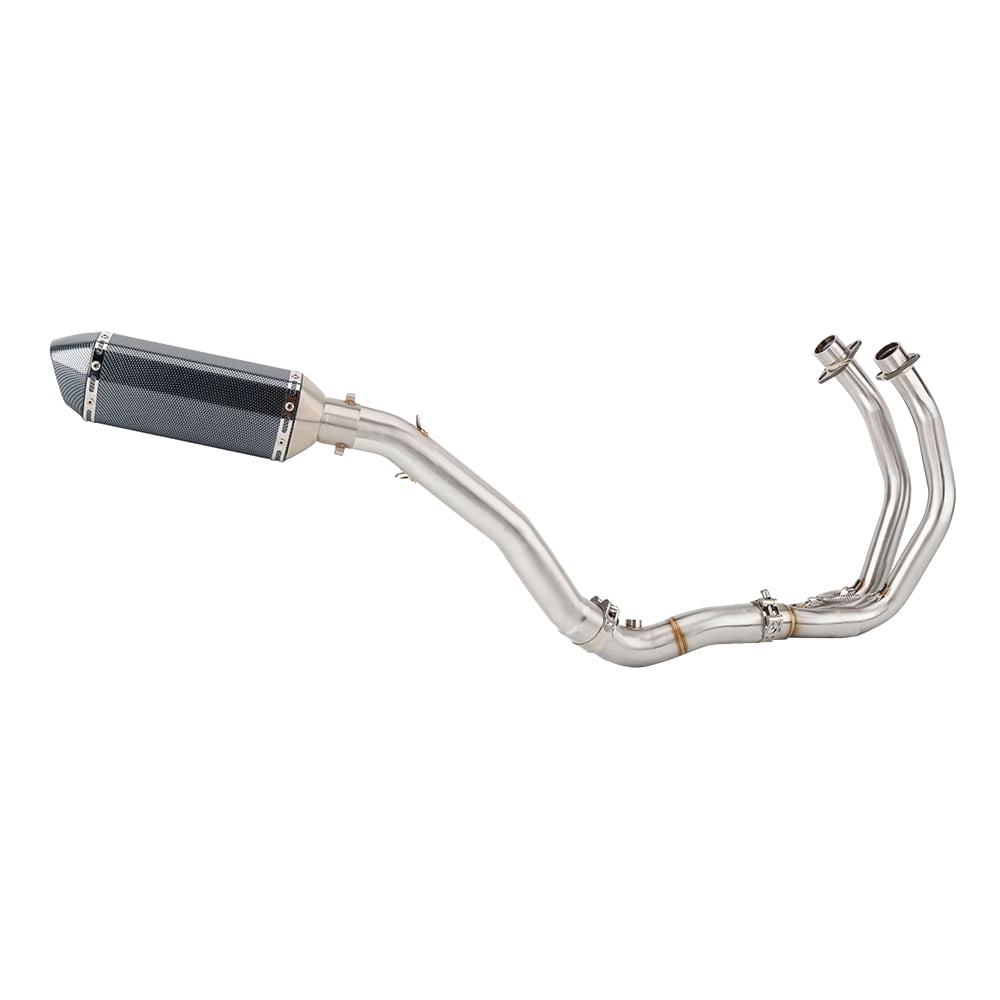GFYSHIP For Yamaha R7 2021 2022 2023 YZF R7 YZF-R7 YZFR7 Motorcycle Exhaust Pipe Muffler With Middle Link Pipe System