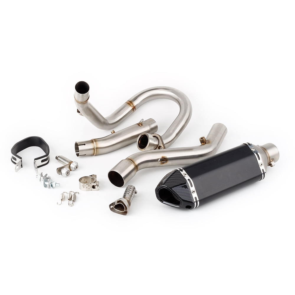 GFYSHIP Motorcycle Exhaust Pipe Muffler With Header Link Pipe Full