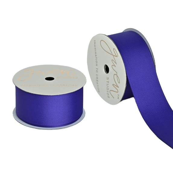 Gwen Studios 1.5" Purple Grosgrain Ribbon, 7 yards