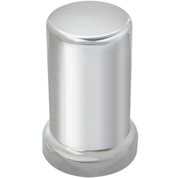 GG 10282 - 1.5 X 3.375 Inch Chrome Plastic Tube Lug Nut Cover With Flange, Push On