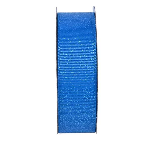 Gwen Studios 7/8" Sparkly Lagoon Grosgrain Ribbon, 3 Yards