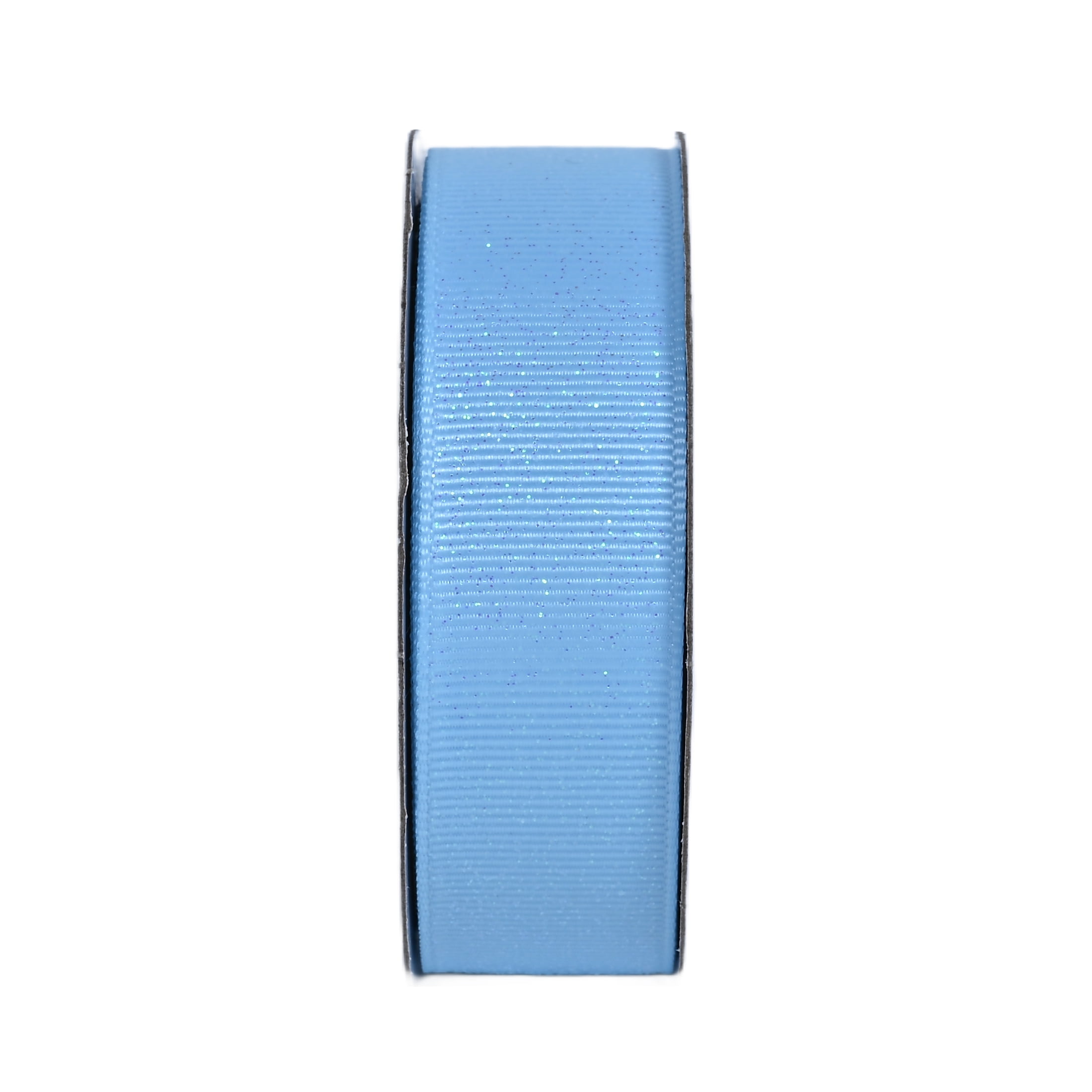 Hello Hobby 7/8" Sparkly Light Blue Grosgrain Ribbon, 3 yards