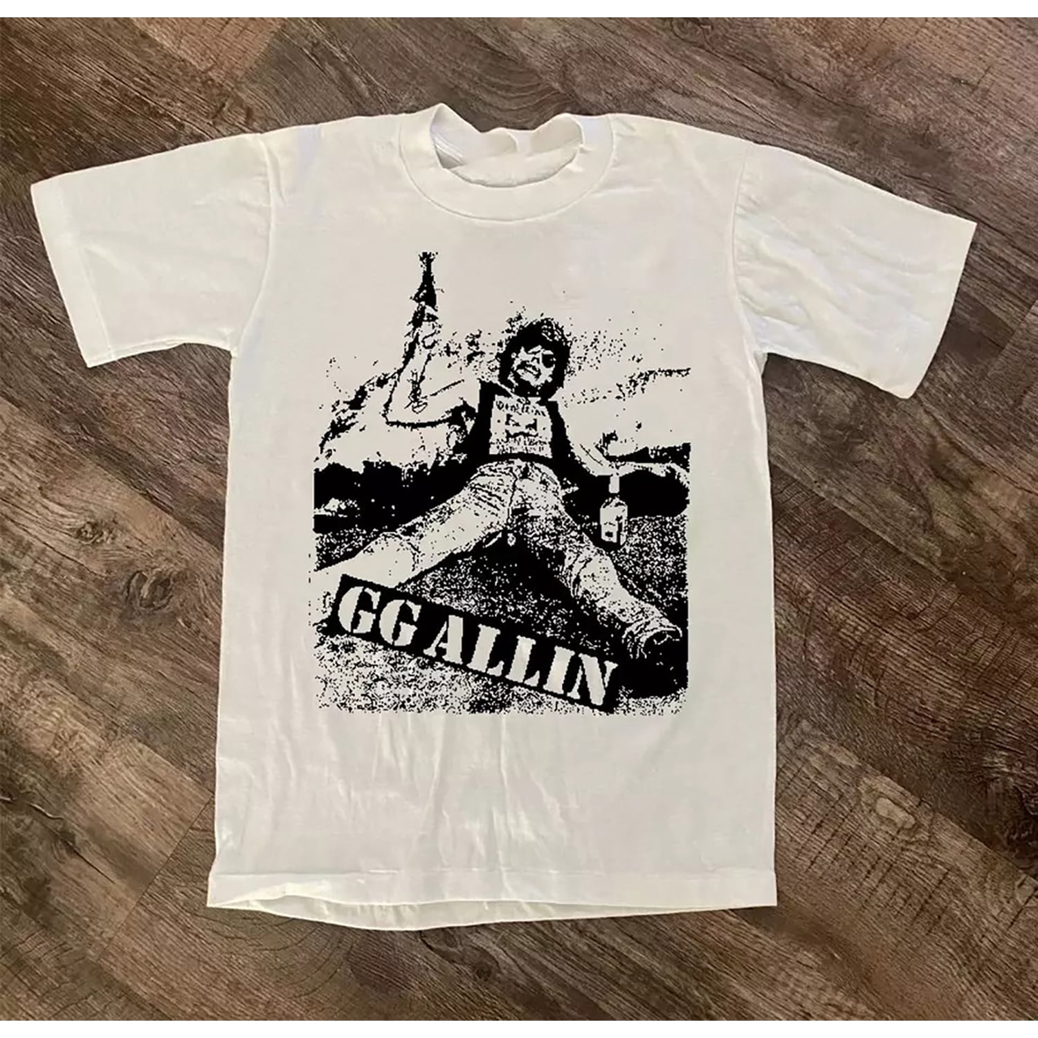 Gg Allin For Family Maglietta nera in cotone di tutte le taglie