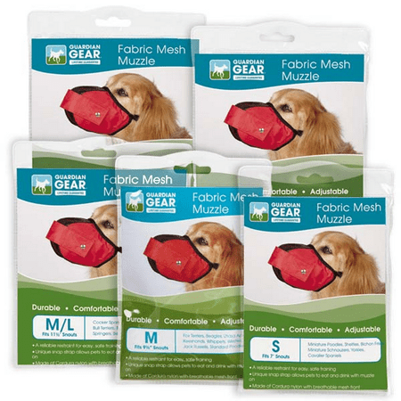 GG Fabric Mesh Muzzle Red Small
