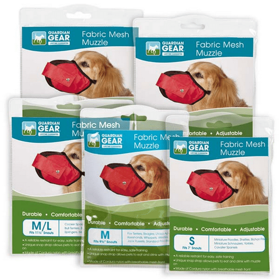 GG Fabric Mesh Muzzle Red Small