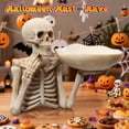 thumbnail image 1 of YeYeBest Skull Tray for Halloween Candy, Candy Bowl and Skeleton Figurine for Snack, Keys, Fruit Organizer, 1 of 6