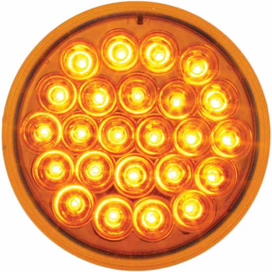 GG Grand General 78270 4 Inches Pearl Amber 24-LED Light, Amber Lens