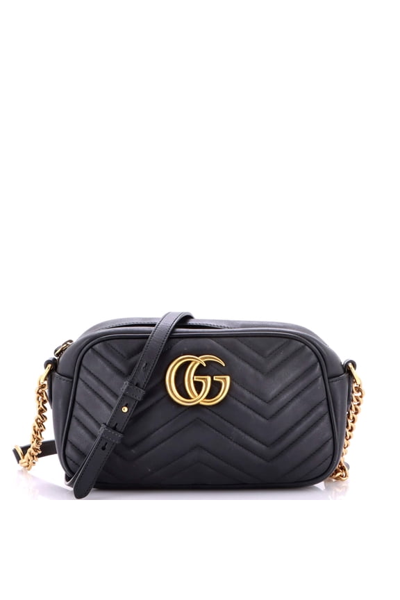 GG Marmont Shoulder Bag Matelasse Leather Small By Rebag