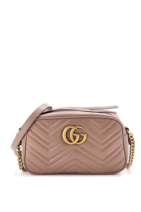 GG Marmont Shoulder Bag Matelasse Leather Small By Rebag