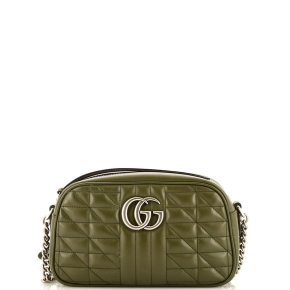 Pre-Owned GG Marmont Shoulder Bag Mixed Matelasse Leather Small By Rebag