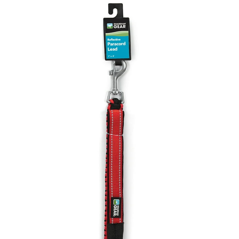 GG Reflective Paracord Lead 4 ft Red
