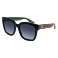 thumbnail image 1 of GG0034S-002 Black/Green 54mm Gucci GG0034S Urban Rectangle Woman Sunglasses, 1 of 6