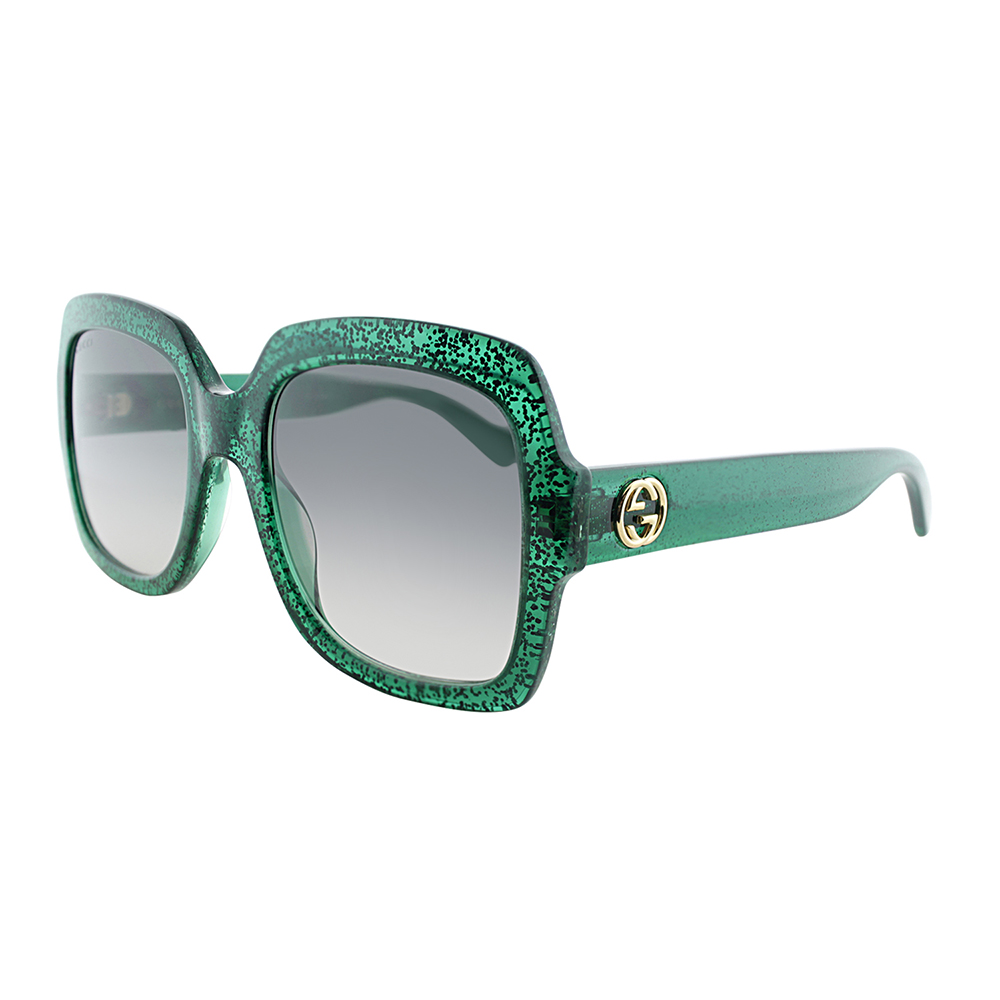 GG0036S-006 Green 54mm Gucci GG0036S Urban Rectangle Woman  display picture 2