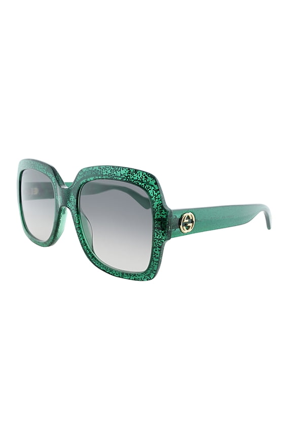 GG0036S-006 Green 54mm Gucci GG0036S Urban Rectangle Woman Sunglasses