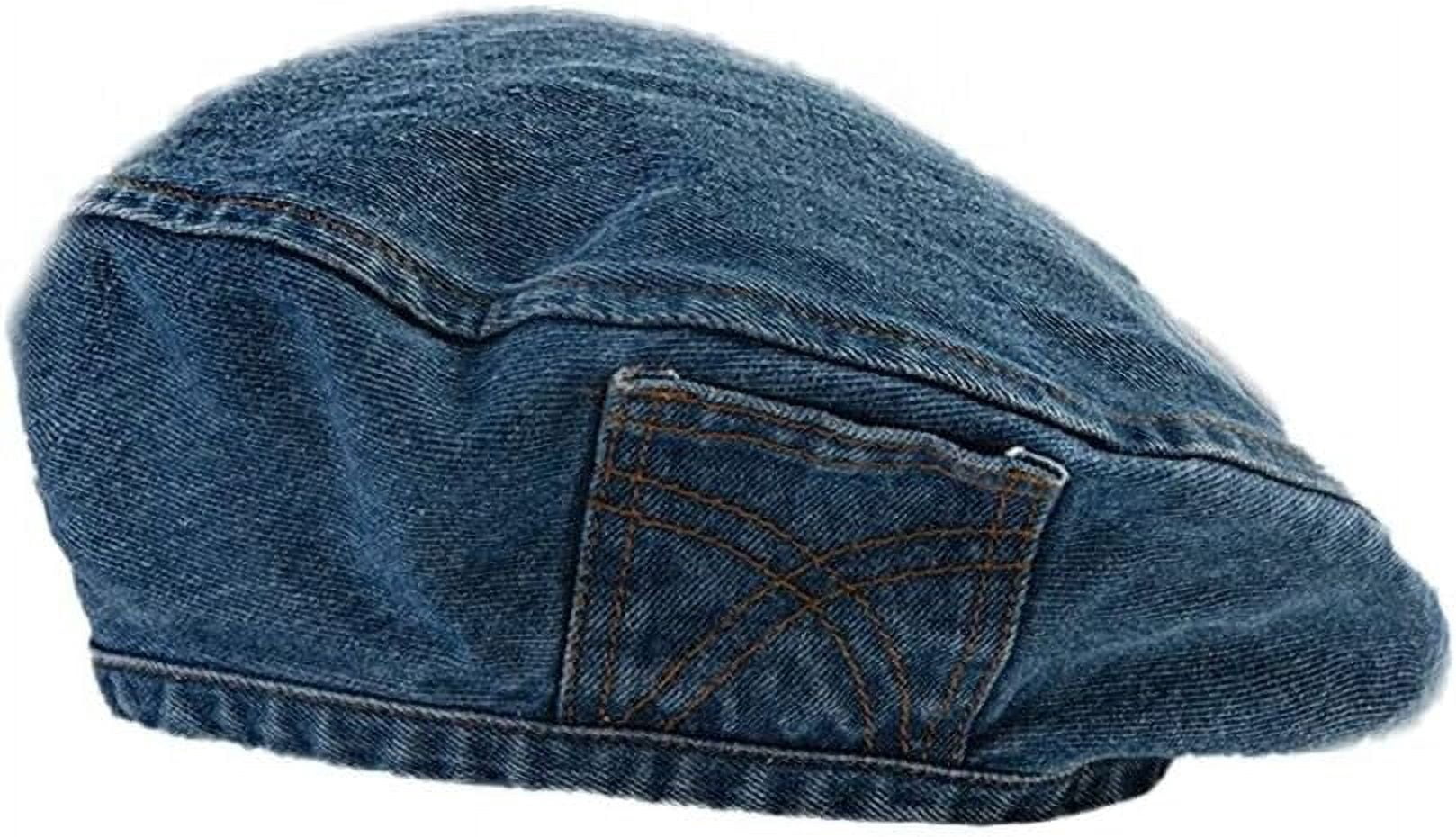 GGB-Denim Beret Hat for Women,French Hat Casual Sun Hat,Jean 