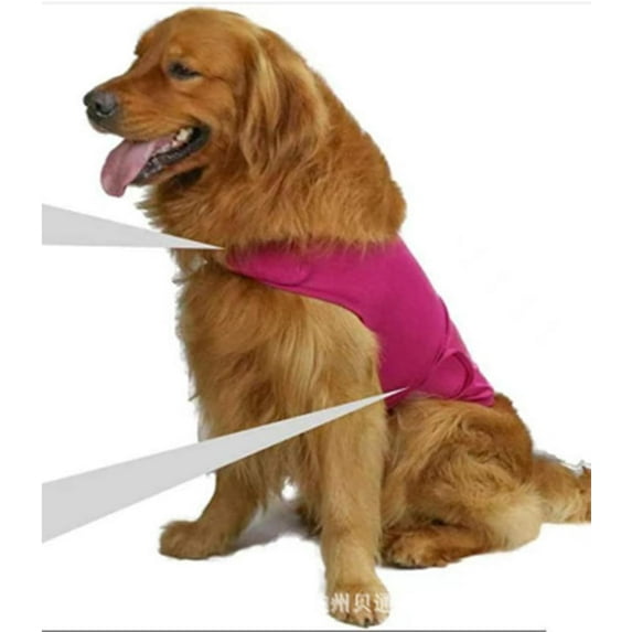 GGB-Dog Anxiety Jacket, Skin-Friendly Dog Calming Shirt, Dog Coat for Thunder, Fireworks Separation, Keep Pet Calm Without Medicine & Training, Anti Anxiety Vest (Rose, XL)—0516