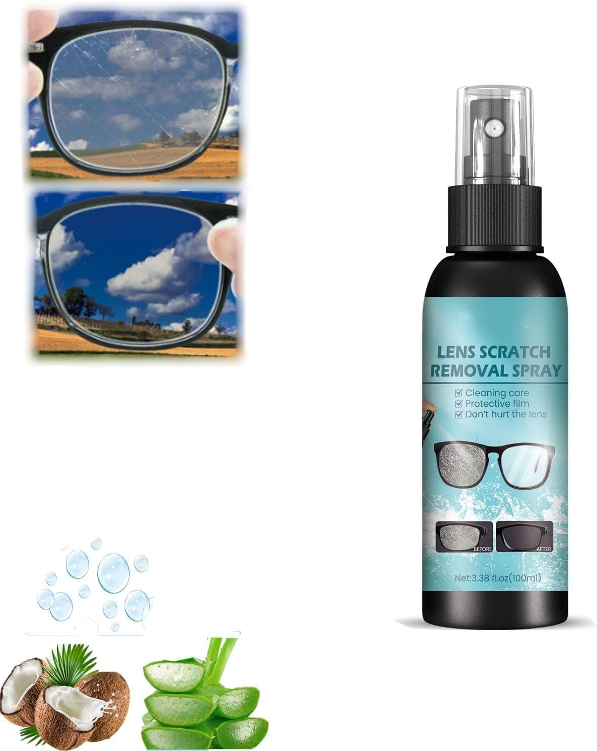 GGBGlass Lens Cratch Remover,Lens Scratch Remover for Eye Glasses