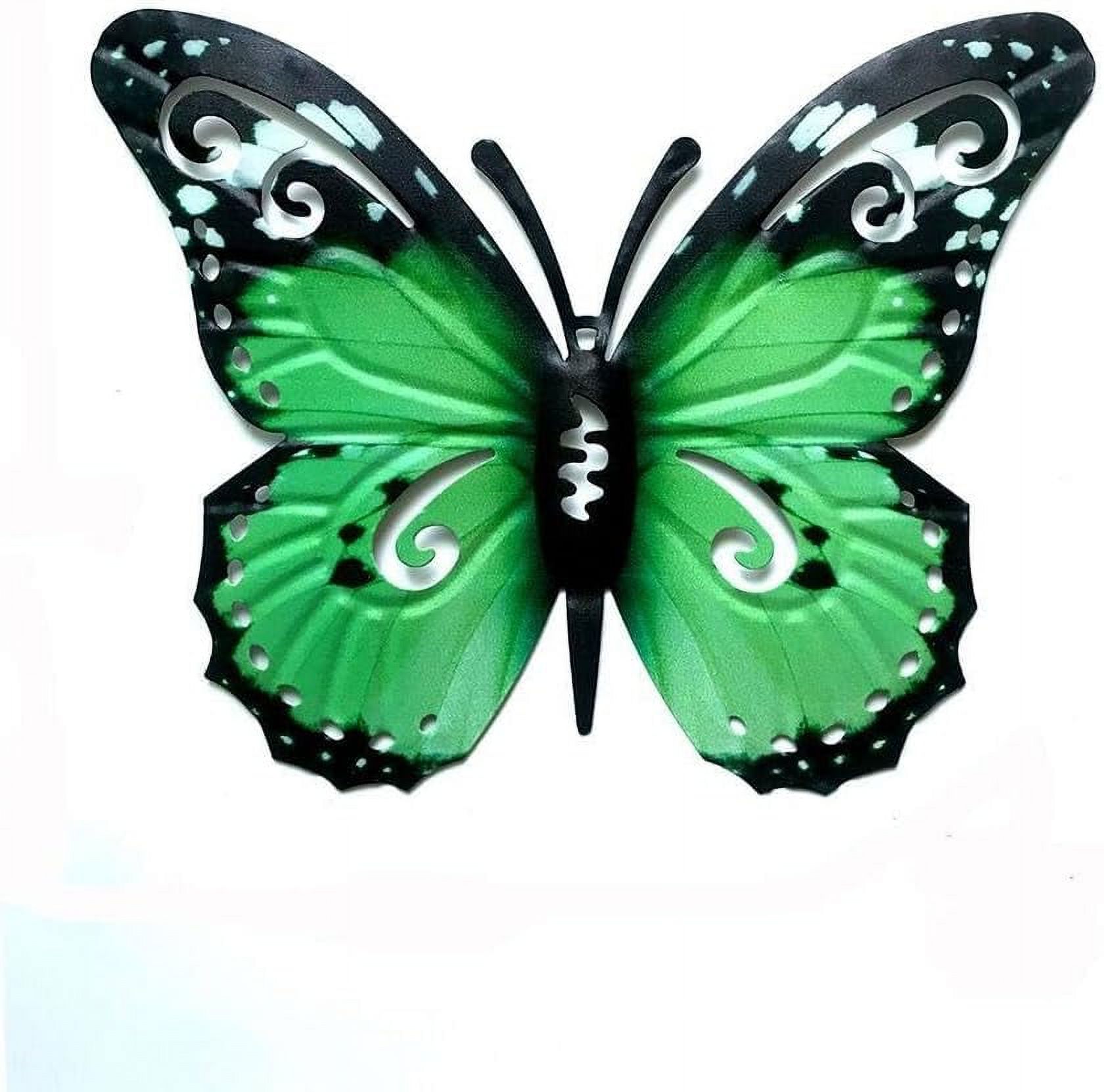 GGB-Metal Butterfly Wall Decor, Colorful Metal Butterfly Hanging