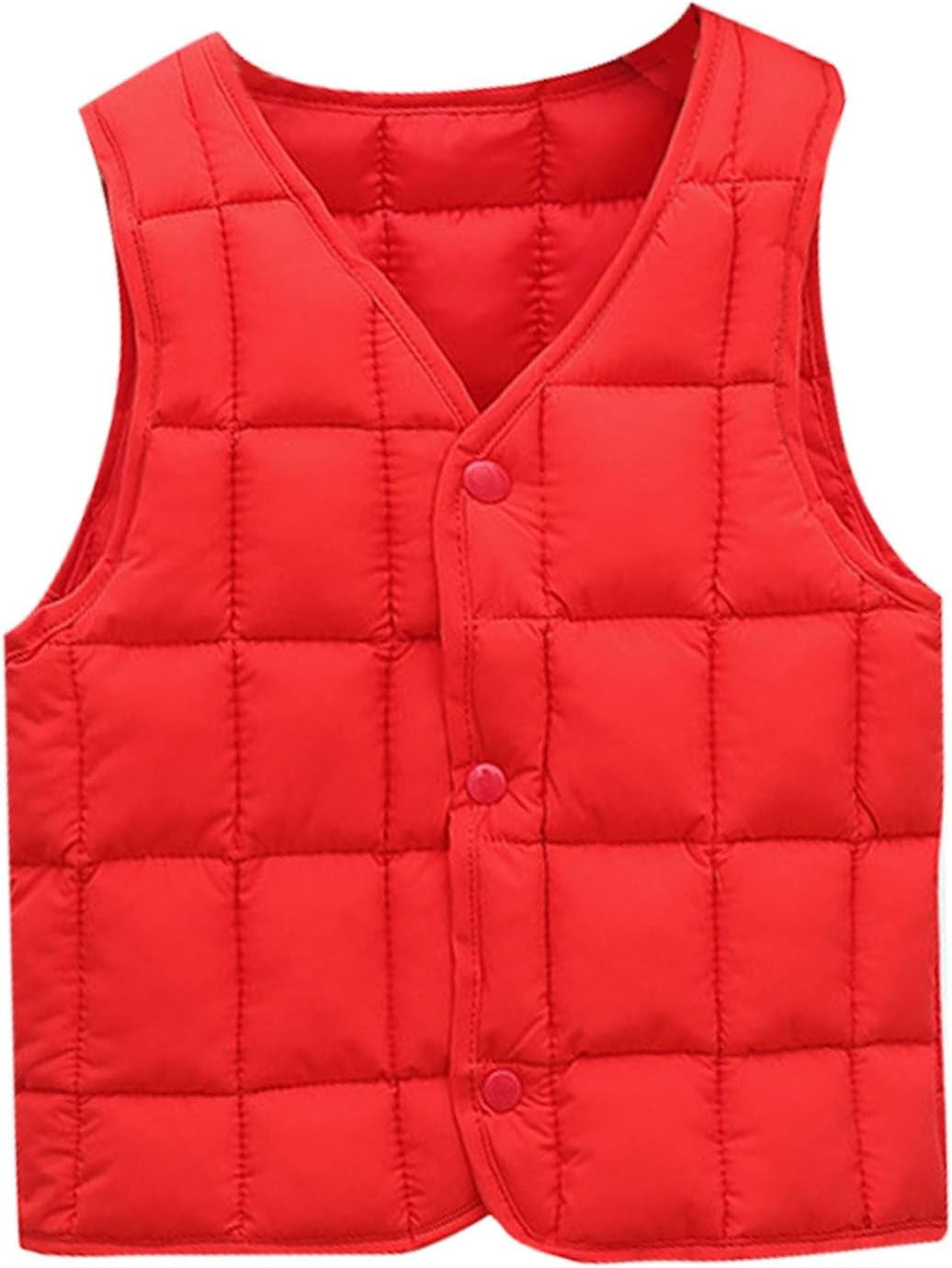 GGBToddler Boys Girls Down Vest Autumn/Winter Front Buckle Solid Color