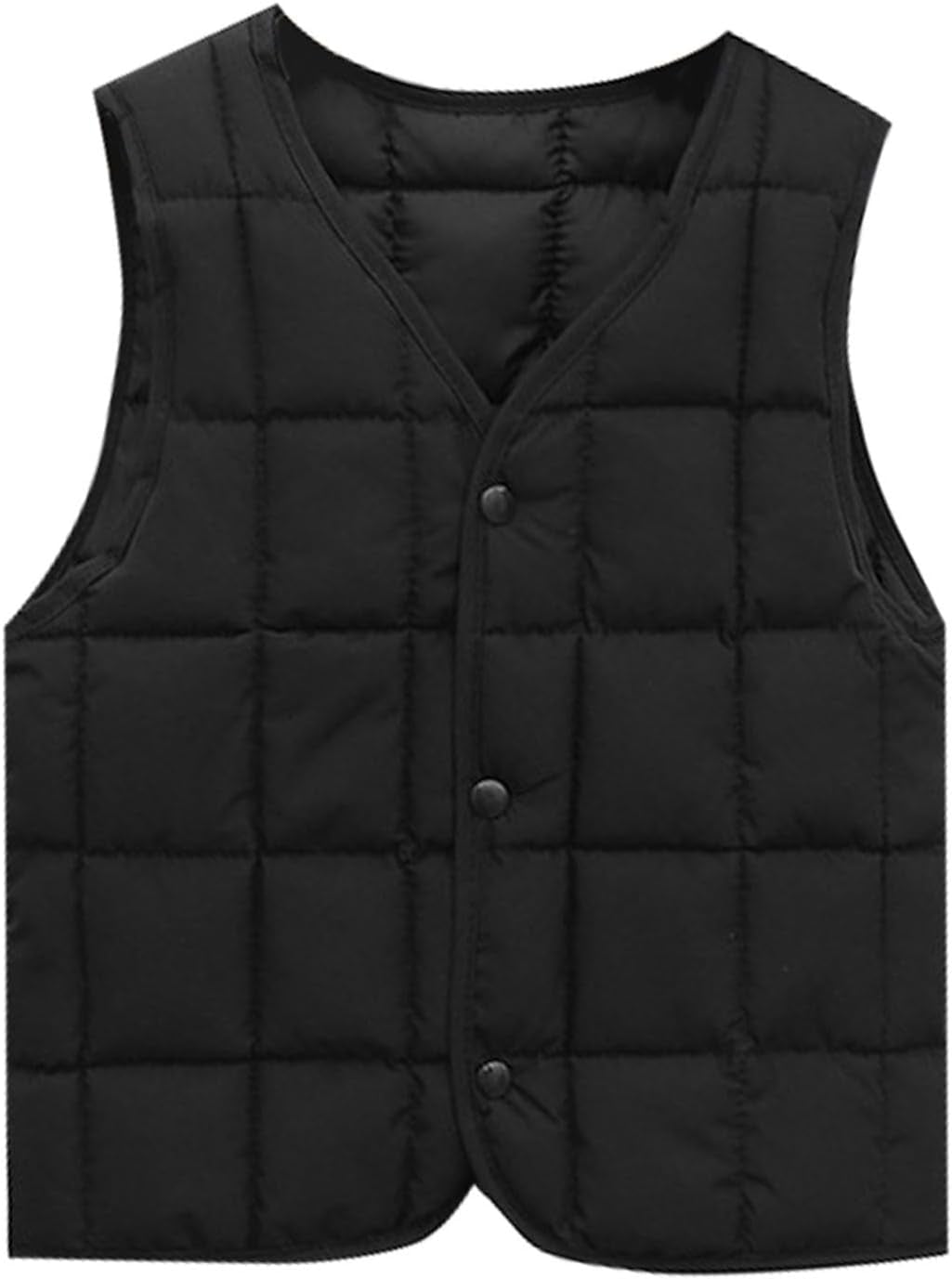 GGBToddler Boys Girls Down Vest Autumn/Winter Front Buckle Solid Color
