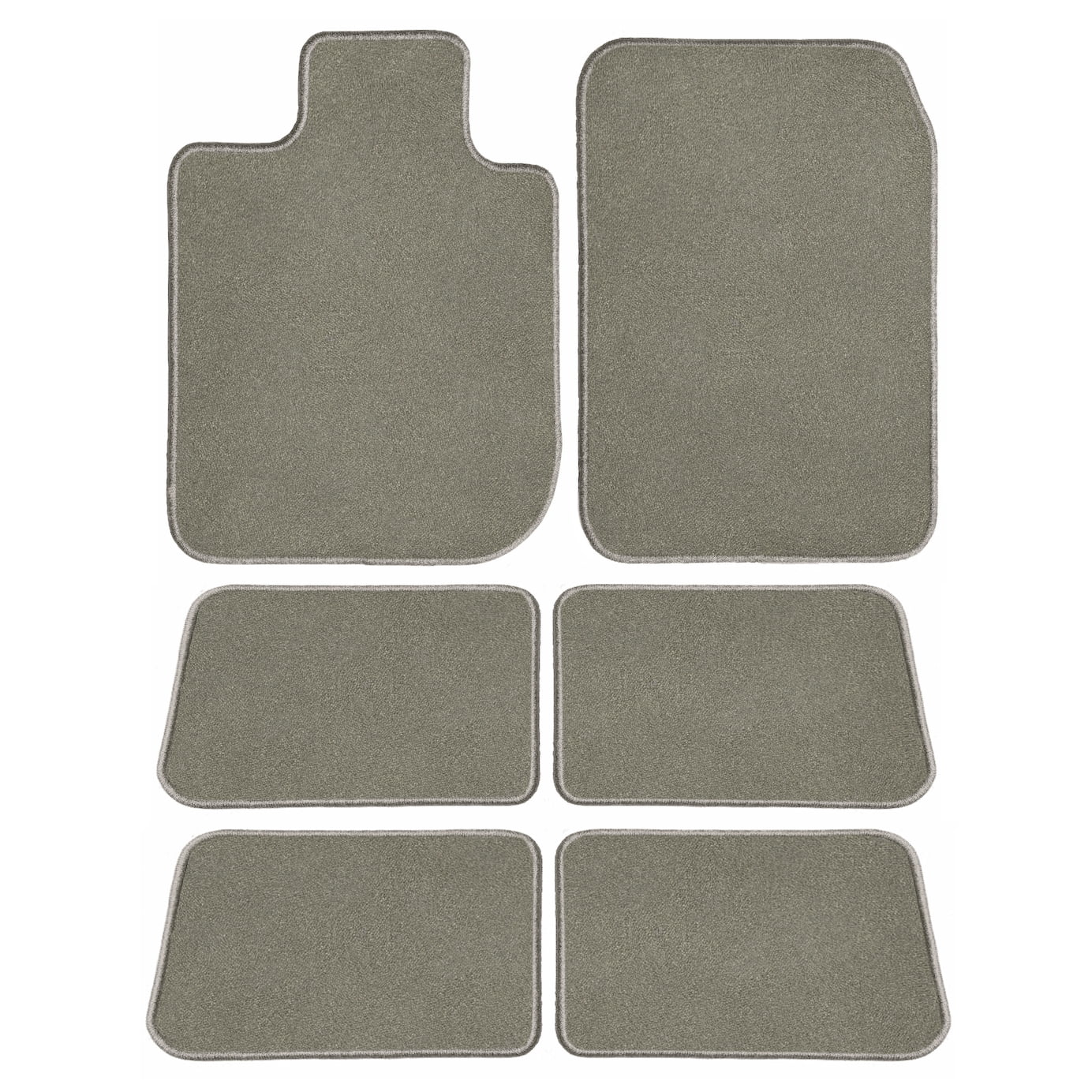 GGBAILEY Ford Explorer Grey Classic Carpet Car Mats / Floor Mats, Custom Fit for 2015, 2016, 2017, 2018, 2019 - Driver, Passenger, 2nd & 3rd (5 Piece)