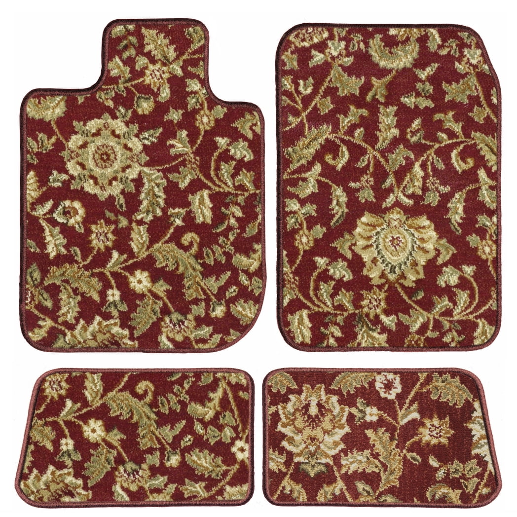 GGBAILEY Honda Accord Red Oriental Car Mats, Custom Fit for 2018 - Driver, Passenger & Rear Carpet Car Mats